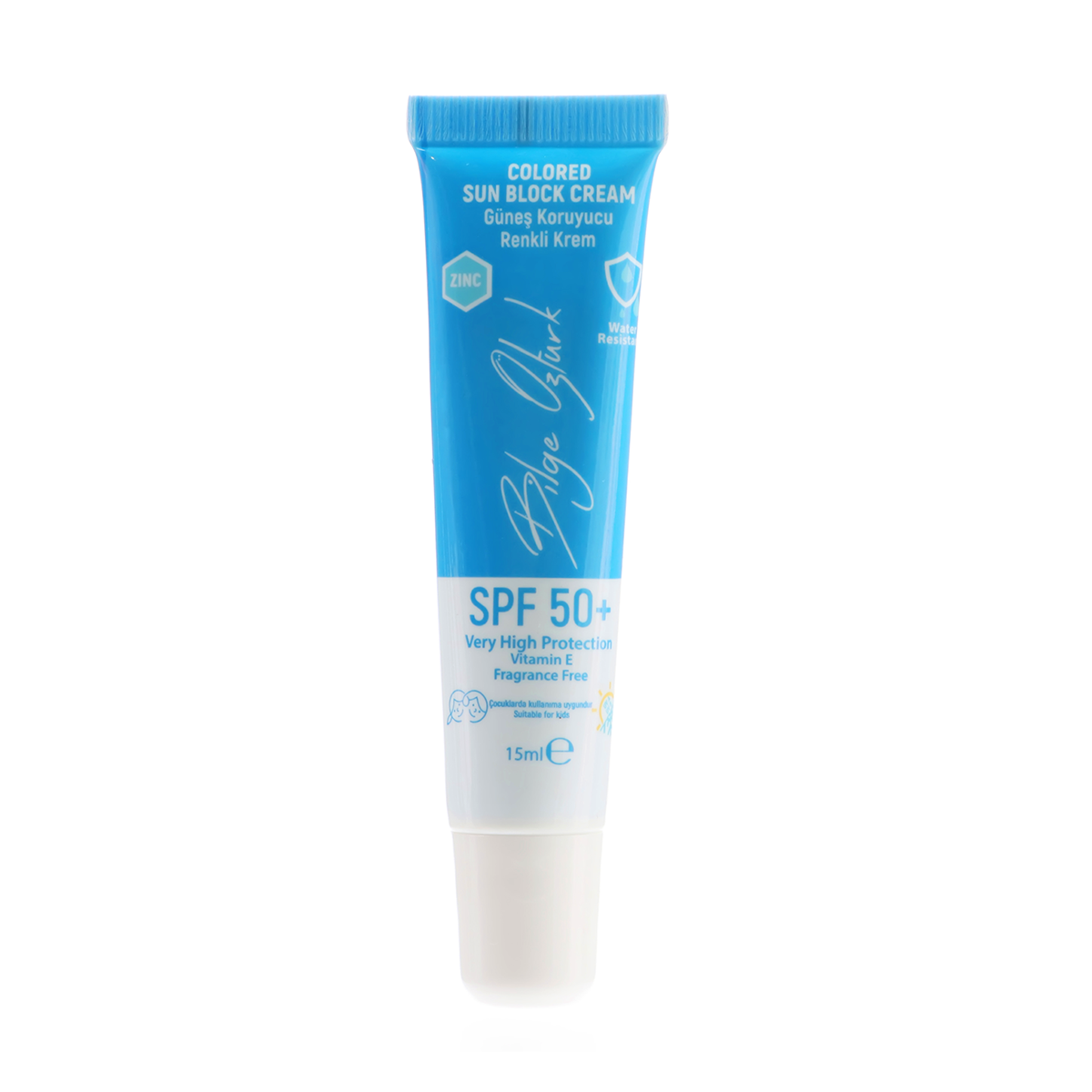 RENKLİ GÜNEŞ KORUYUCU KREM MAVİ GKF50+ 15ML / COLORED SUN BLOCK CREAM BLUE SPF50+