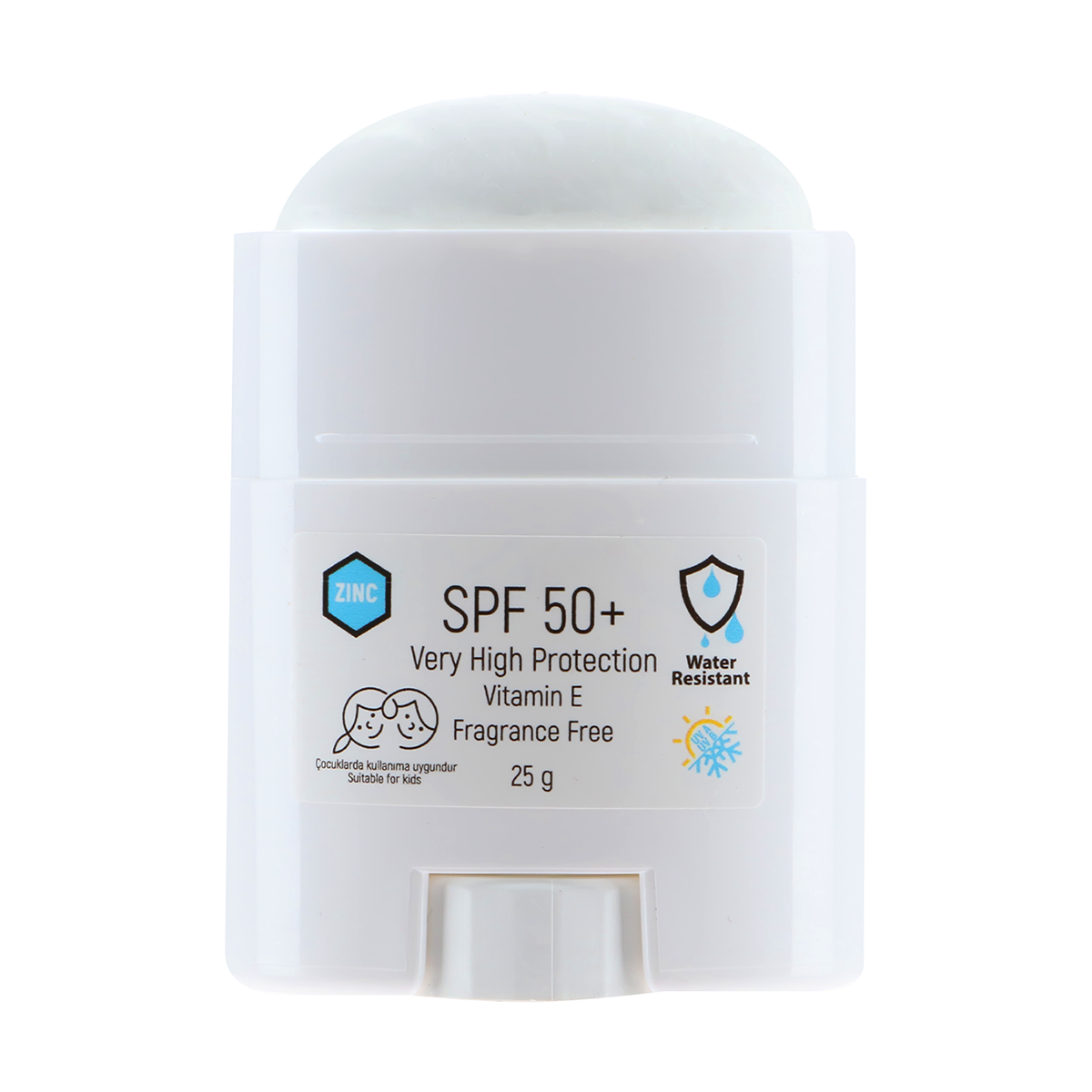 STICK RENKLİ GÜNEŞ KORUYUCU BEYAZ GKF50+ 25G / COLORED SUN BLOCK STICK WHITE SPF50+