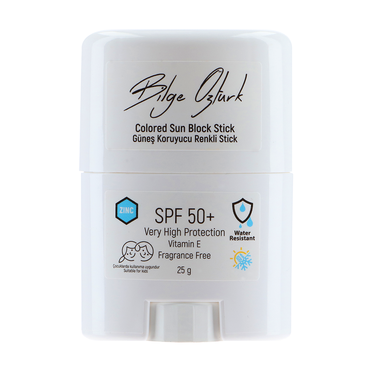 STICK RENKLİ GÜNEŞ KORUYUCU BEYAZ GKF50+ 25G / COLORED SUN BLOCK STICK WHITE SPF50+