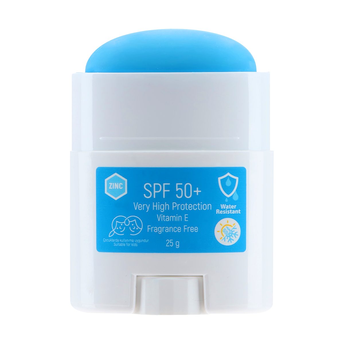 STICK RENKLİ GÜNEŞ KORUYUCU MAVİ GKF50+ 25G / COLORED SUN BLOCK STICK BLUE SPF50+