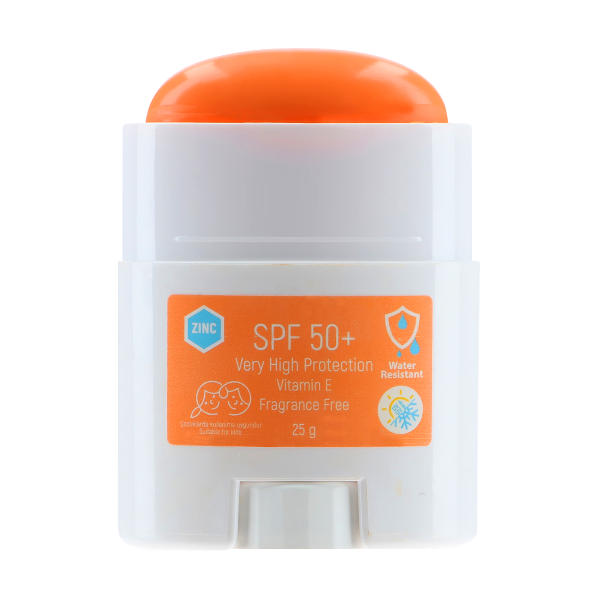 STICK RENKLİ GÜNEŞ KORUYUCU TURUNCU GKF50+ 25G / COLORED SUN BLOCK STICK ORANGE SPF50+