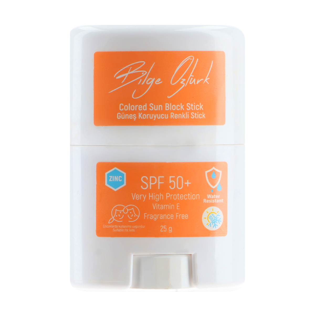 STICK RENKLİ GÜNEŞ KORUYUCU TURUNCU GKF50+ 25G / COLORED SUN BLOCK STICK ORANGE SPF50+