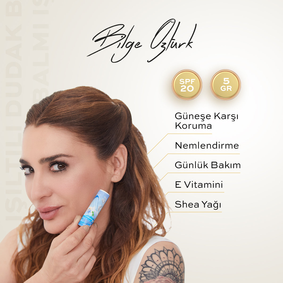 IŞILTILI DUDAK BALMI ŞEFFAF SPF20 5G / SHINY CLEAR LIP BALM SPF20