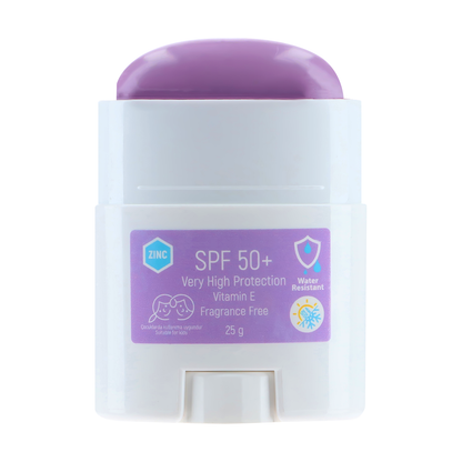 STICK RENKLİ GÜNEŞ KORUYUCU MOR GKF50+ 25G / COLORED SUN BLOCK STICK PURPLE SPF 50+